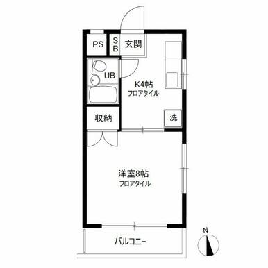 女性限定の南向きの１Ｋ