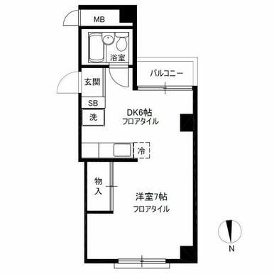 １ＤＫ★南向きバルコニー★