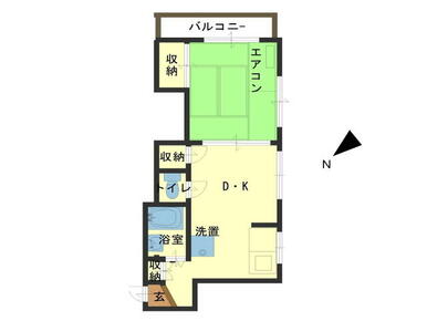 角部屋、バス・トイレ別、エアコン１台、室内洗濯機置場、収納スペースあり快適♪２くちガスコンロ置けます