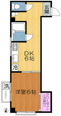 バストイレ別南西角部屋２面採光日当り良好。クローゼット１間